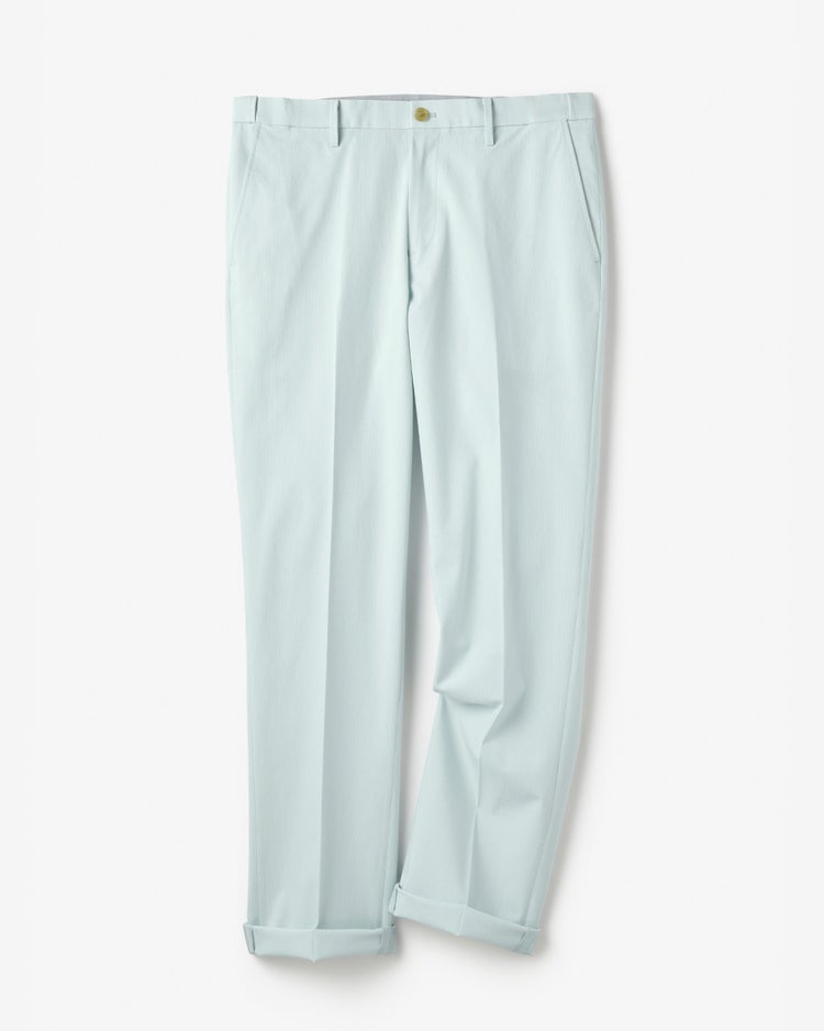 Doアイステックス調節可能ノータックパンツ 詳細画像 サックスストライプ 1