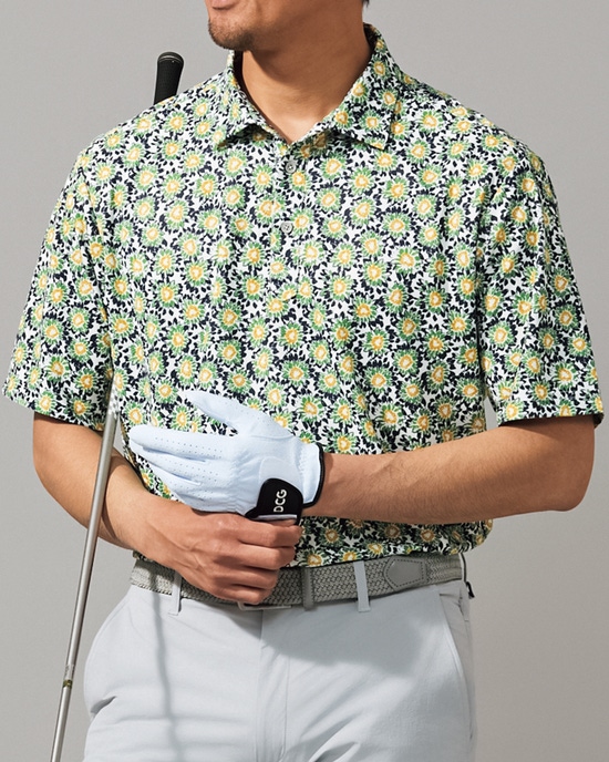 ストレッチジャージゴルフポロシャツ