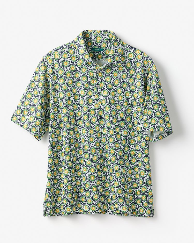 ストレッチジャージゴルフポロシャツ 詳細画像 フラワー 2