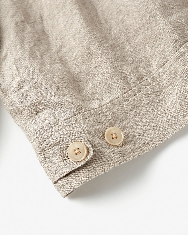 リネンハリントンジャケット 詳細画像 ナチュラル 4