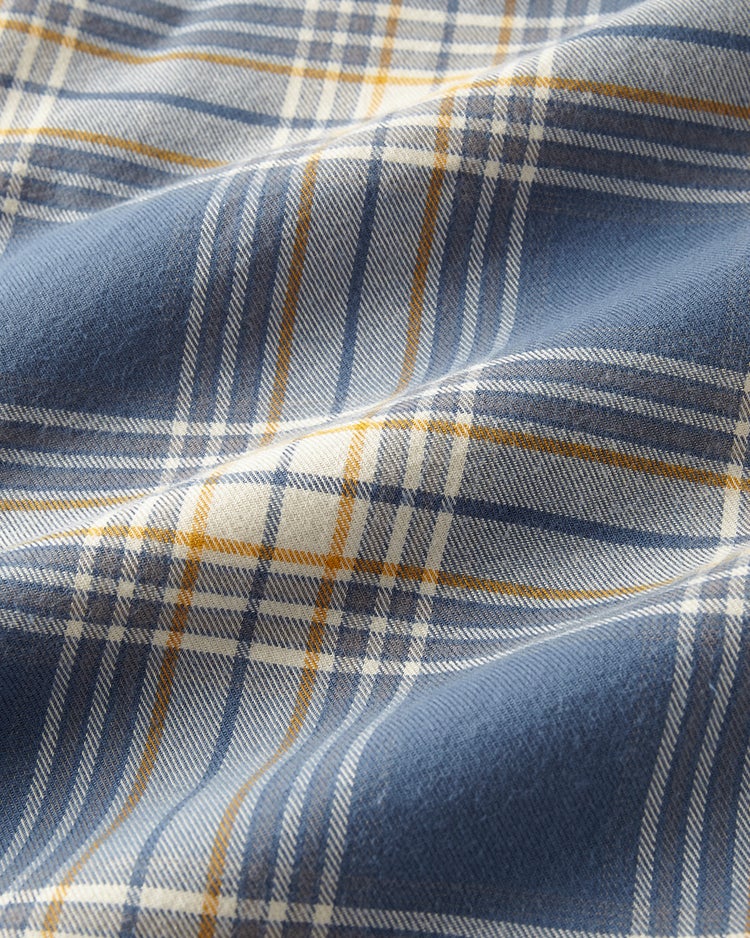 ダブルブラッシュフランネルシャツ 詳細画像 ブルーグレーパターン 2