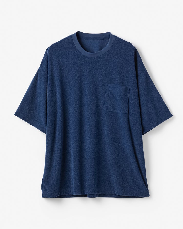 パイルリラックスクルーネックTシャツ 詳細画像 ネイビー 1