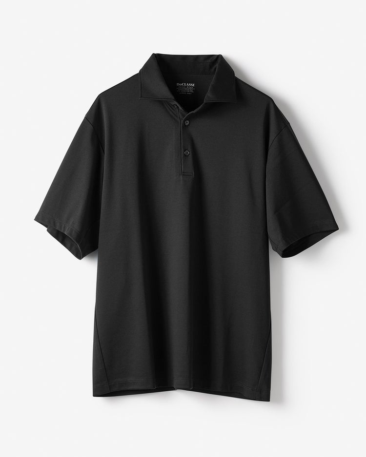 ジャケット専用クールUVドレスポロ半袖 詳細画像 ブラック 1