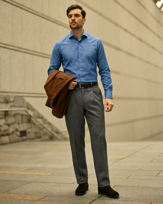 両面起毛360ストレッチパンツ・ワンタック