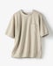 重ね着風クルーネックストレッチTシャツ 詳細画像