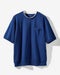 重ね着風クルーネックストレッチTシャツ 詳細画像