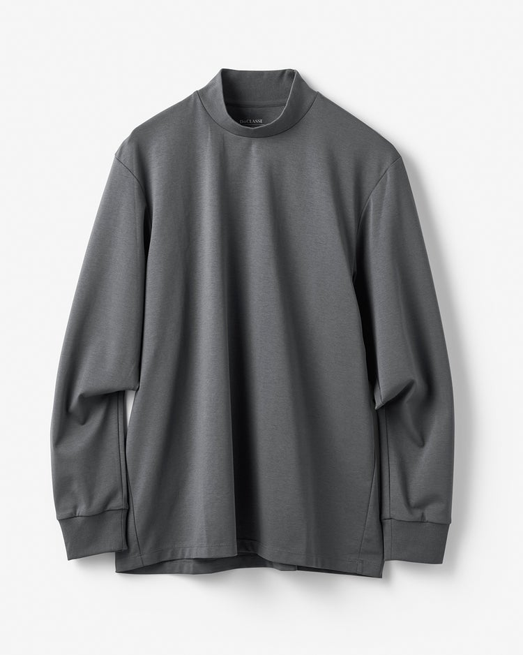 ジャケット専用・裏微起毛ドレスハイネック 詳細画像 ダークグレー 1