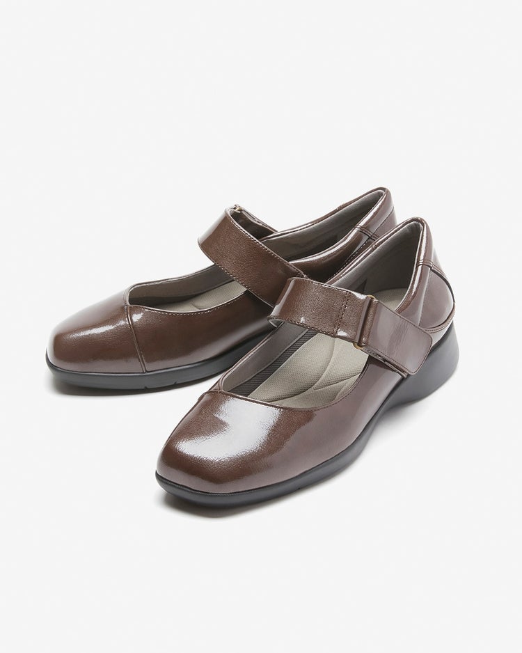 ライトウェイトワイドストラップパンプス2 詳細画像 ダークブラウン 1