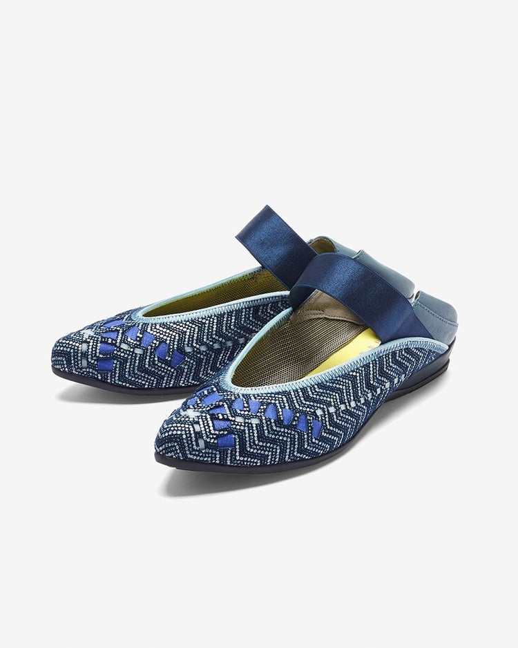 ストラップフラットパンプニーカー 詳細画像 ネイビーパターン 2