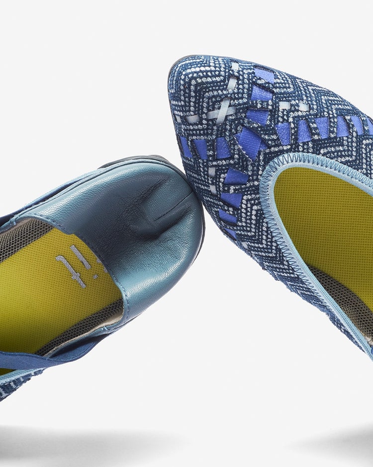 ストラップフラットパンプニーカー 詳細画像 ネイビーパターン 7