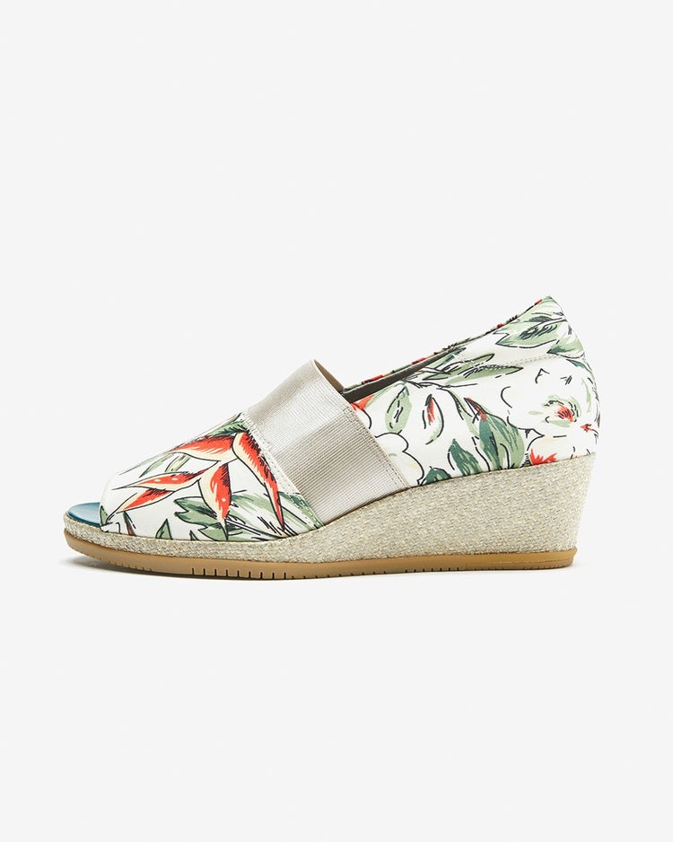 しなやかウエッジストレッチオープントゥ 詳細画像 グリーン・パターン 4