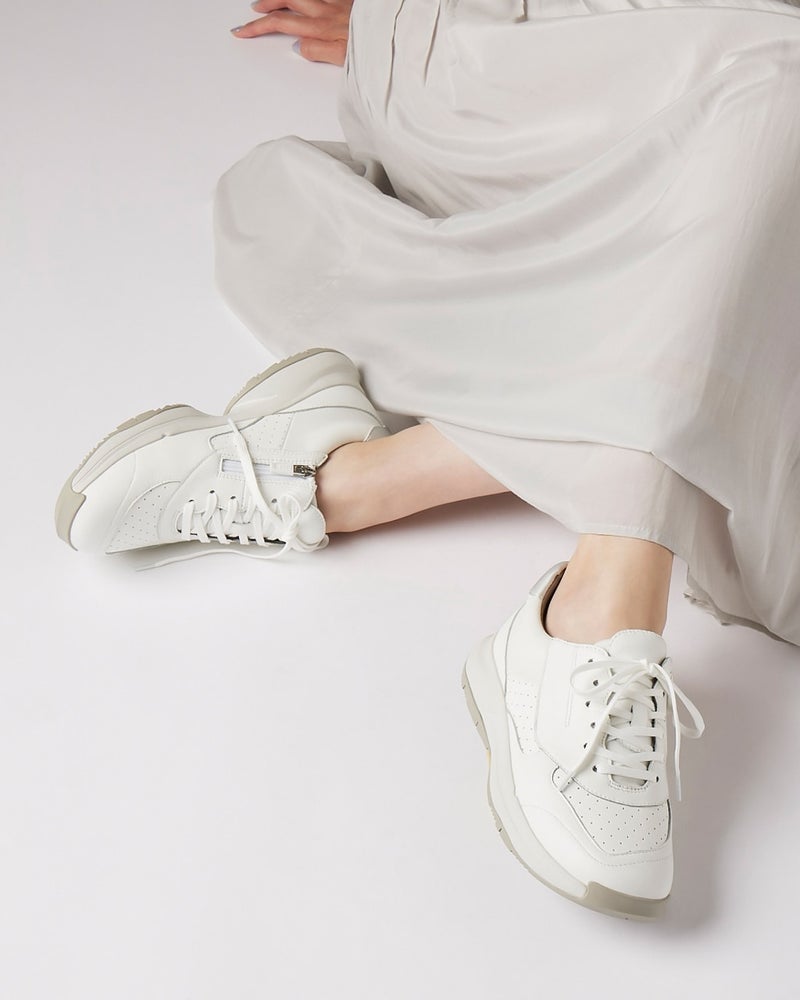 レザーレースアップジップスニーカーwow10 40代50代からのレディース メンズファッション通販 Doclasse ドゥクラッセ