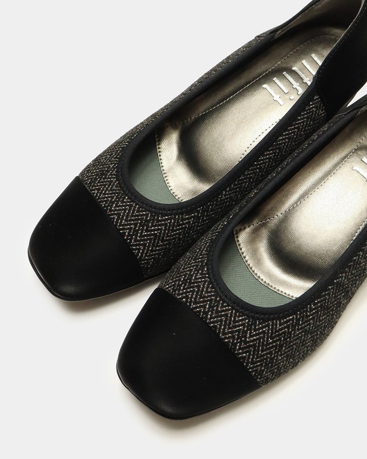 撥水バイカラーパンプス2 詳細画像 ブラック×グレー 9