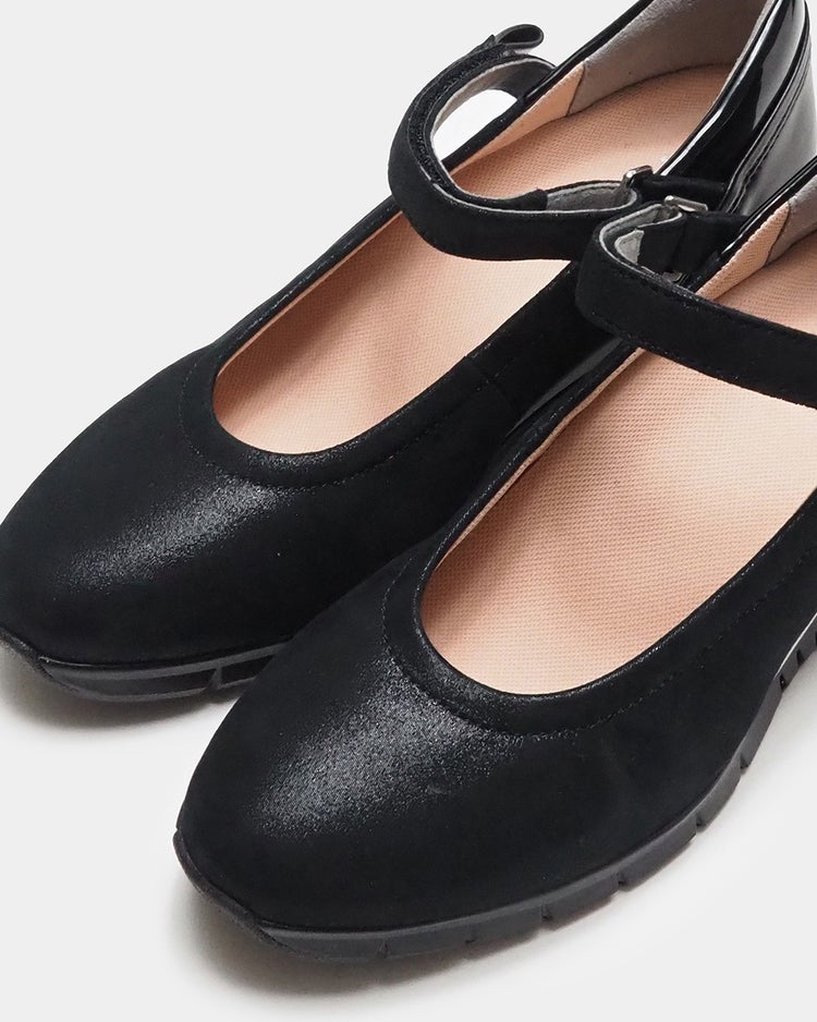 スニーカーバレエストラップ 詳細画像 ラメブラック 7