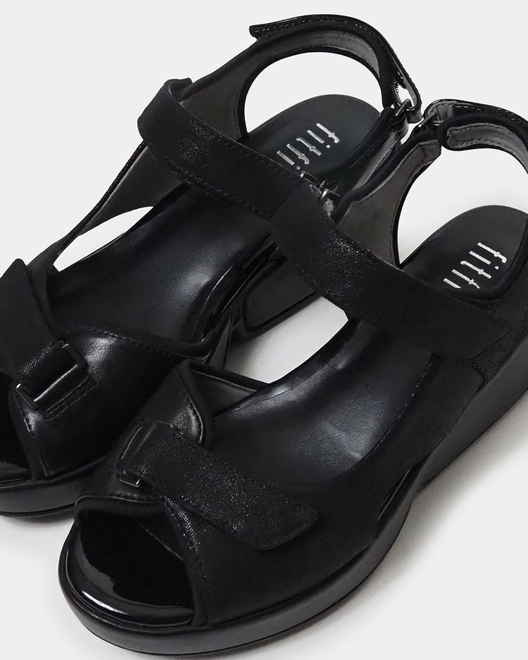 厚底3ベルトサンダル 詳細画像 ブラック 6