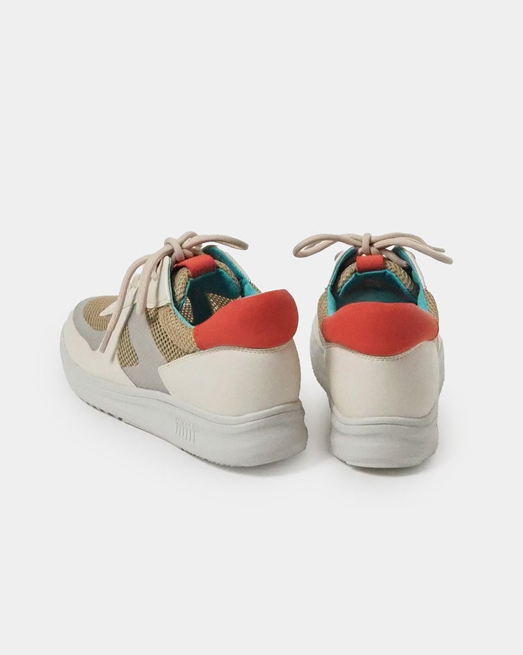 シアーLITEスニーカー 詳細画像 オフホワイト&times;ベージュ 3