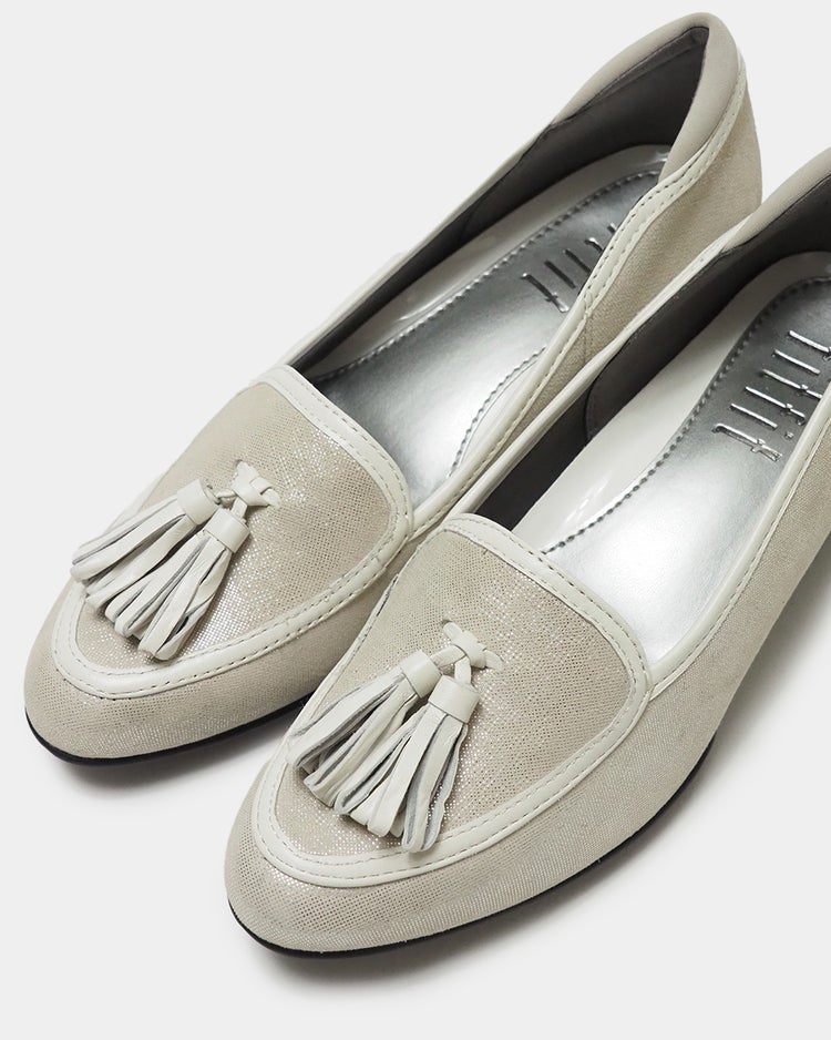 タッセルライトアップパンプニーカー 詳細画像 シルバー&times;ホワイト 8