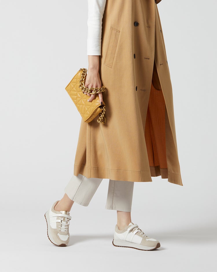 アナトミックレーススニーカー 詳細画像 ホワイト&times;ベージュ 4