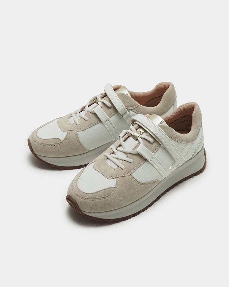 アナトミックレーススニーカー 詳細画像 ホワイト&times;ベージュ 5