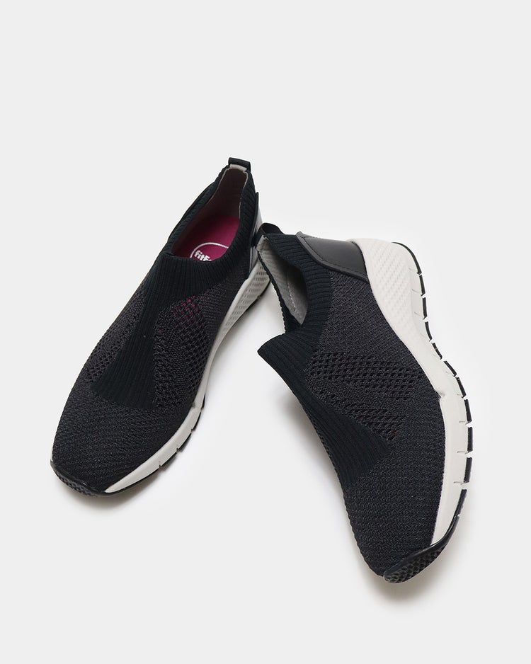 シアーニットスニーカー 詳細画像 ブラック3 6