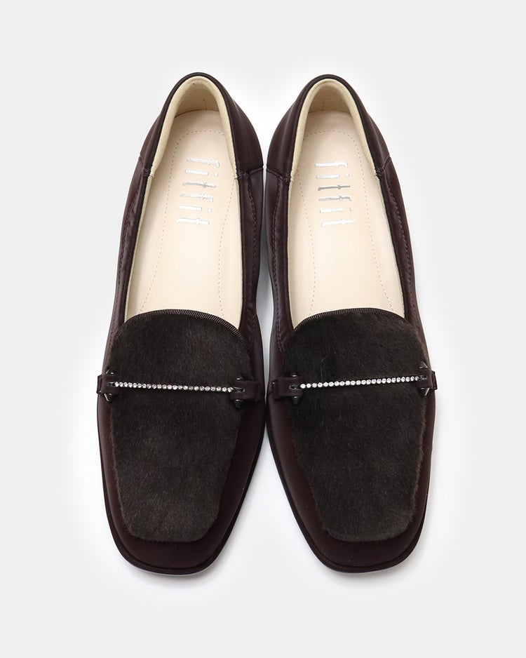 撥水ソフトストレッチモカシン 詳細画像 ブラウンマルチ 5