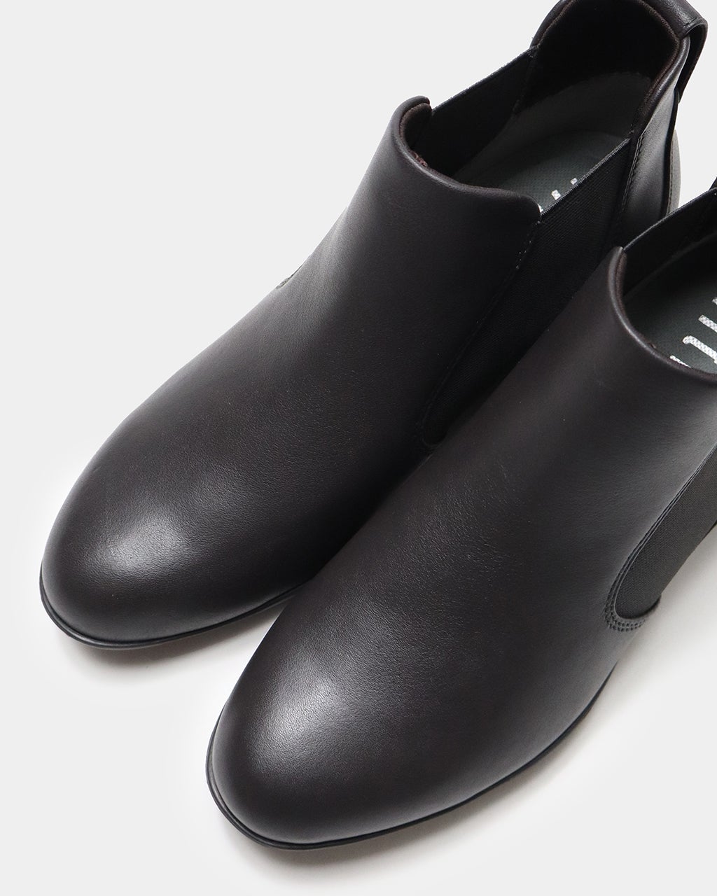 レザーサイドゴアアンクルブーツ/40代50代からのレディース