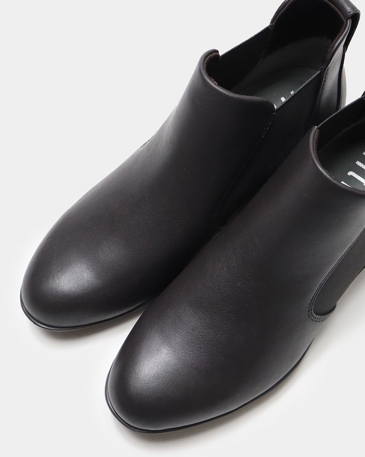 レザーサイドゴアアンクルブーツ 詳細画像 ダークブラウン2 10