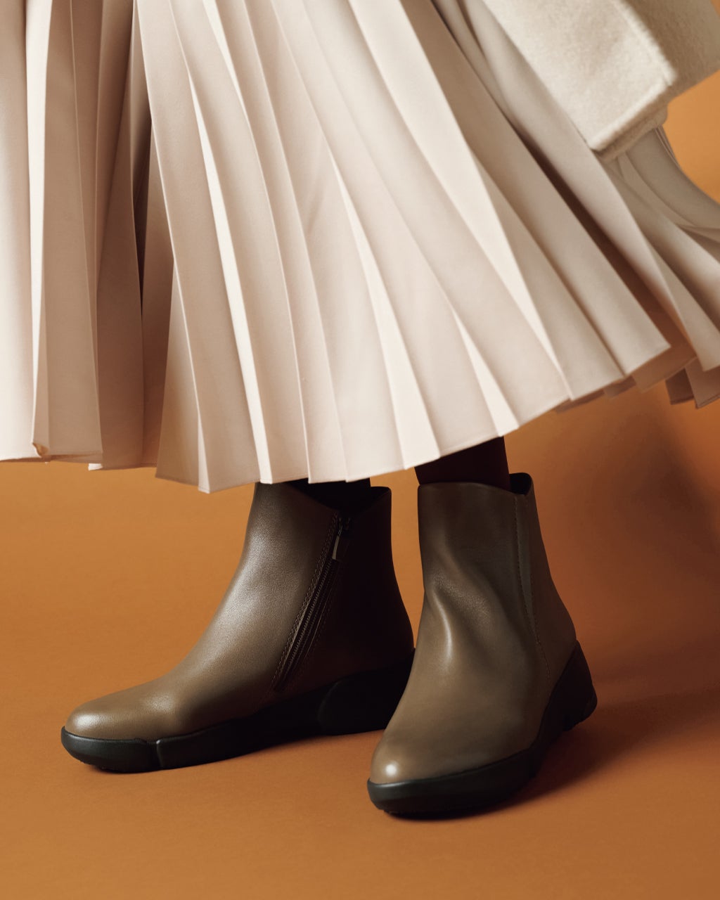 ソフトレザーミドルブーツ/40代50代からのレディースファッション通販