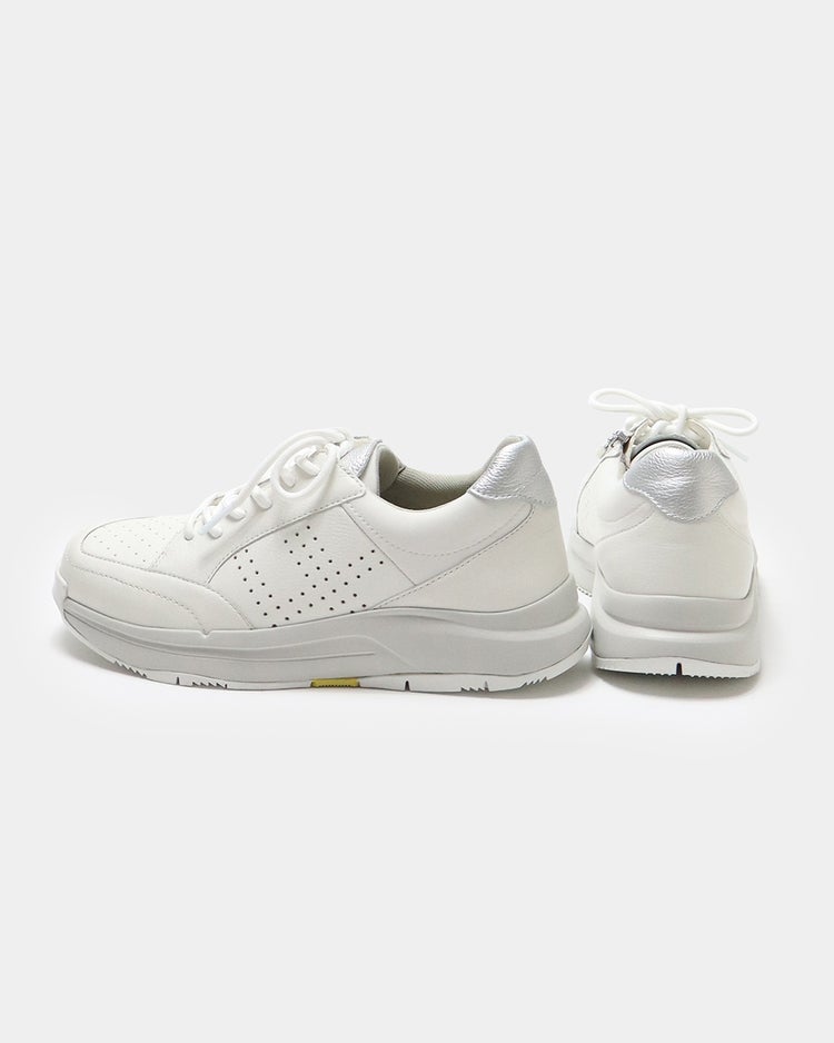 レザージップスニーカーWoW 詳細画像 ホワイト 4