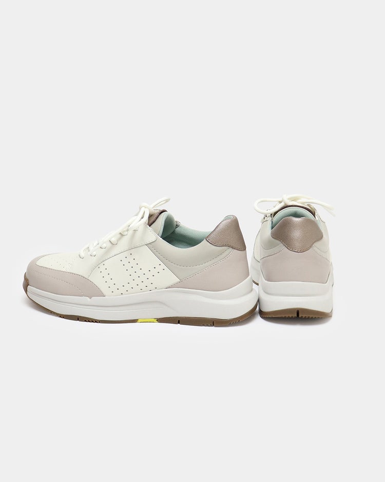 レザージップスニーカーWoW 詳細画像 グレーＸオフ 3