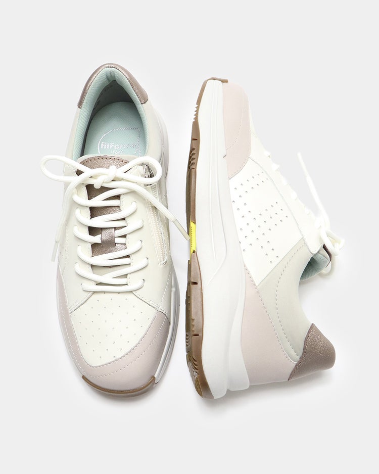 レザージップスニーカーWoW 詳細画像 グレーＸオフ 8