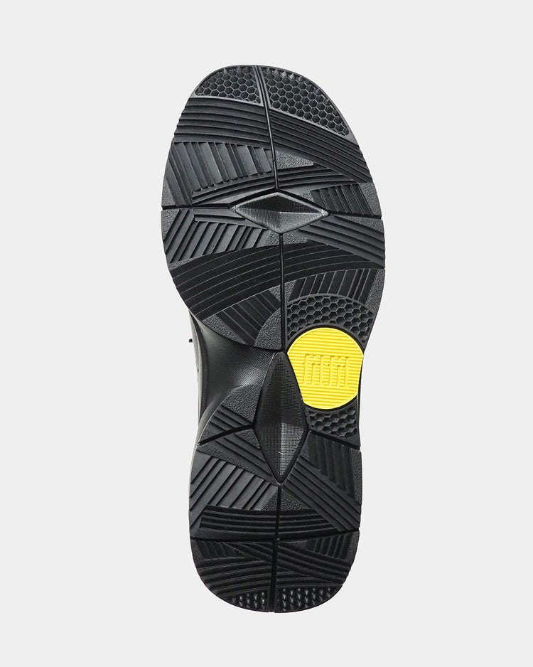 レザージップスニーカーWoW 詳細画像 ブラック&times;ブラック 4