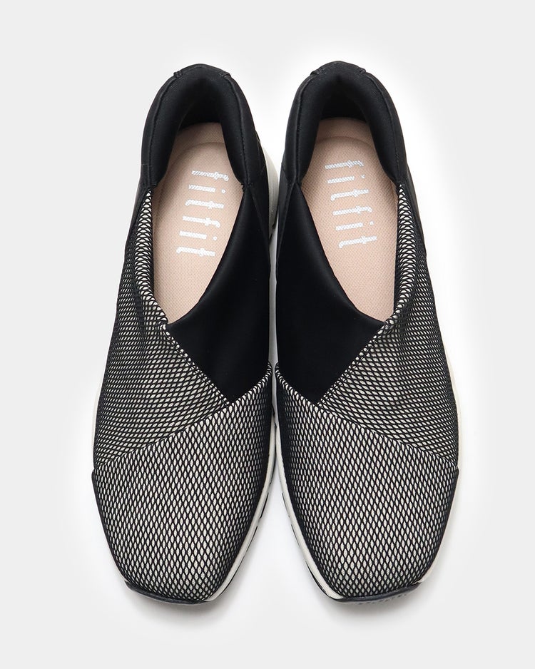 ハンズフリークロスインステップスニーカー 詳細画像 モノクロチェック 5