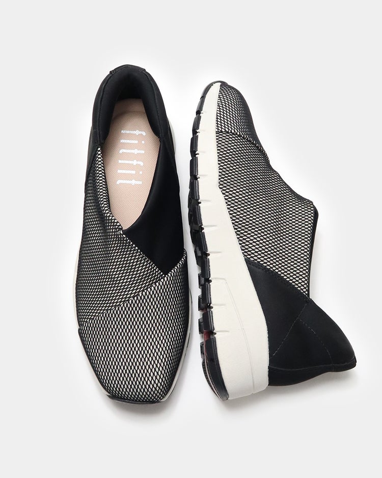 ハンズフリークロスインステップスニーカー 詳細画像 モノクロチェック 8