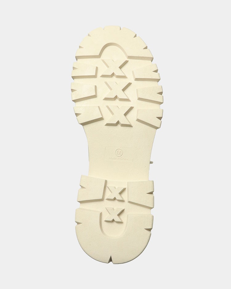 ストレッチニット使いレースアップブーツ 詳細画像 オフホワイト 4