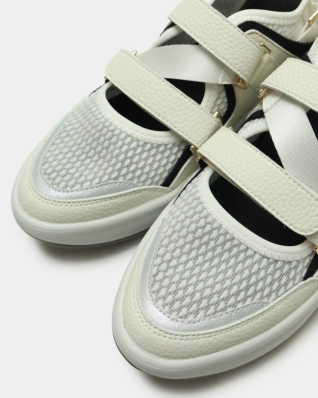 3ベルトオープンスニーカー/40代50代からのレディースファッション通販