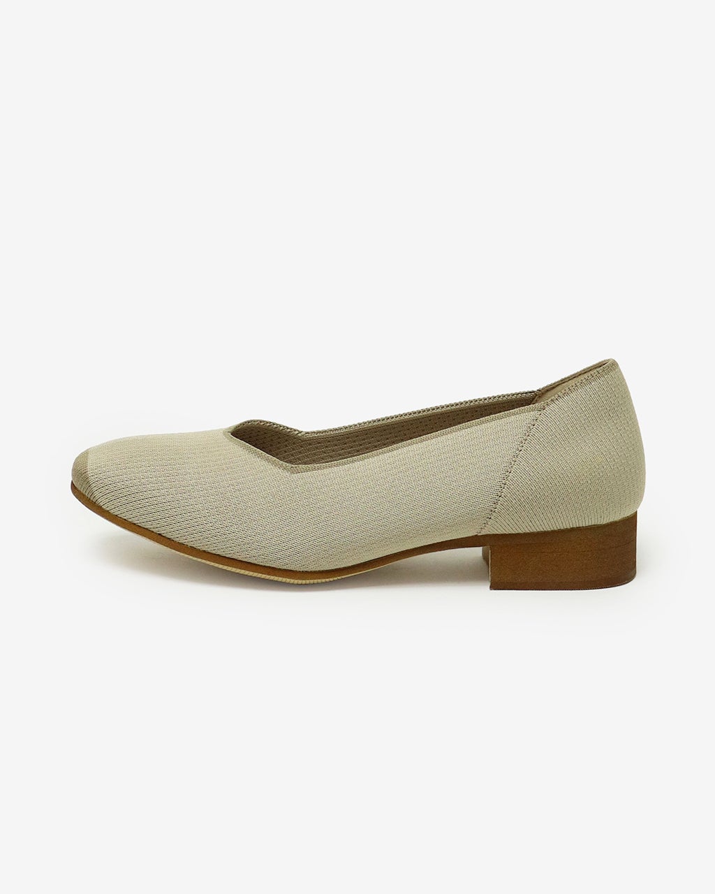 撥水ニットヒールバレエ/40代50代からのレディースファッション通販