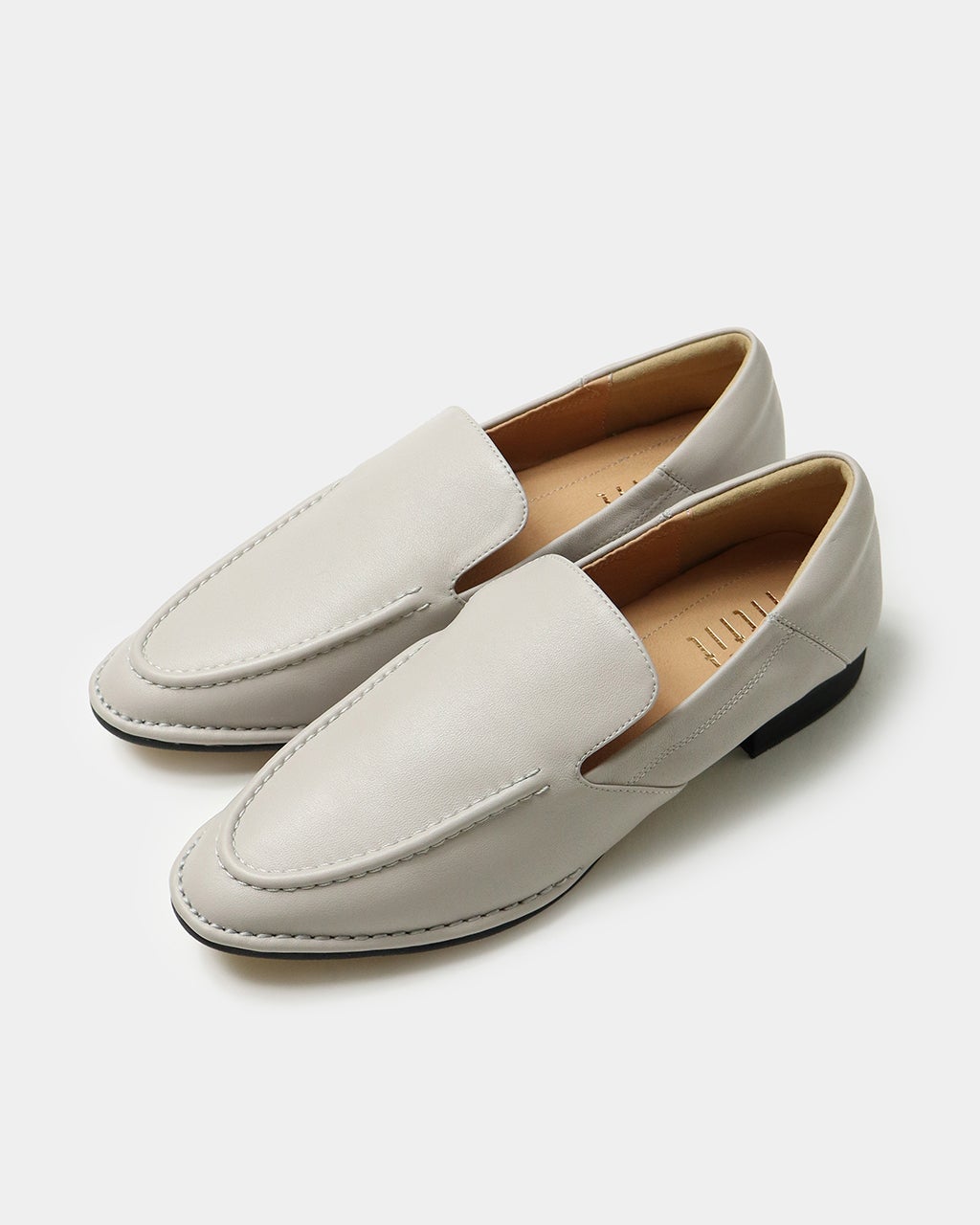 レディースフラットシューズ ソフトレザーモカシンフラット fs/40代50代からのレディース