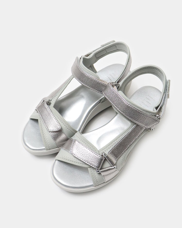 厚底3ベルトサンダル 詳細画像 シルバー 5