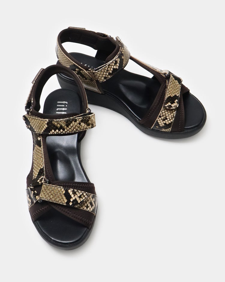 厚底3ベルトサンダル 詳細画像 パイソン 7