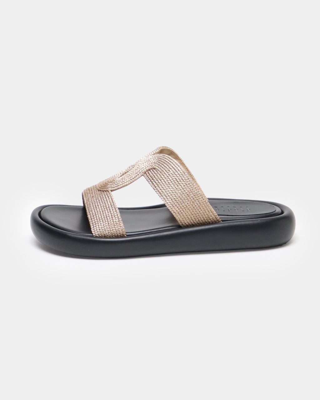 fitfit 新品24相当◆フラットフットベッドサンダル(ゴールド) フラットフットベッドサンダル （ゴールド） -fitfit(フィット