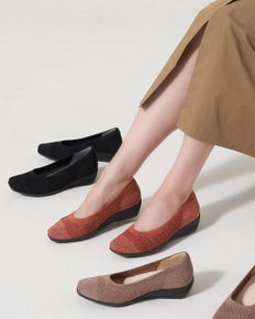 メッシュニットバレエシューズ