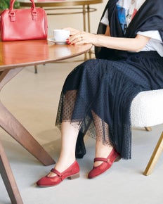 チュール&レースバレエシューズ