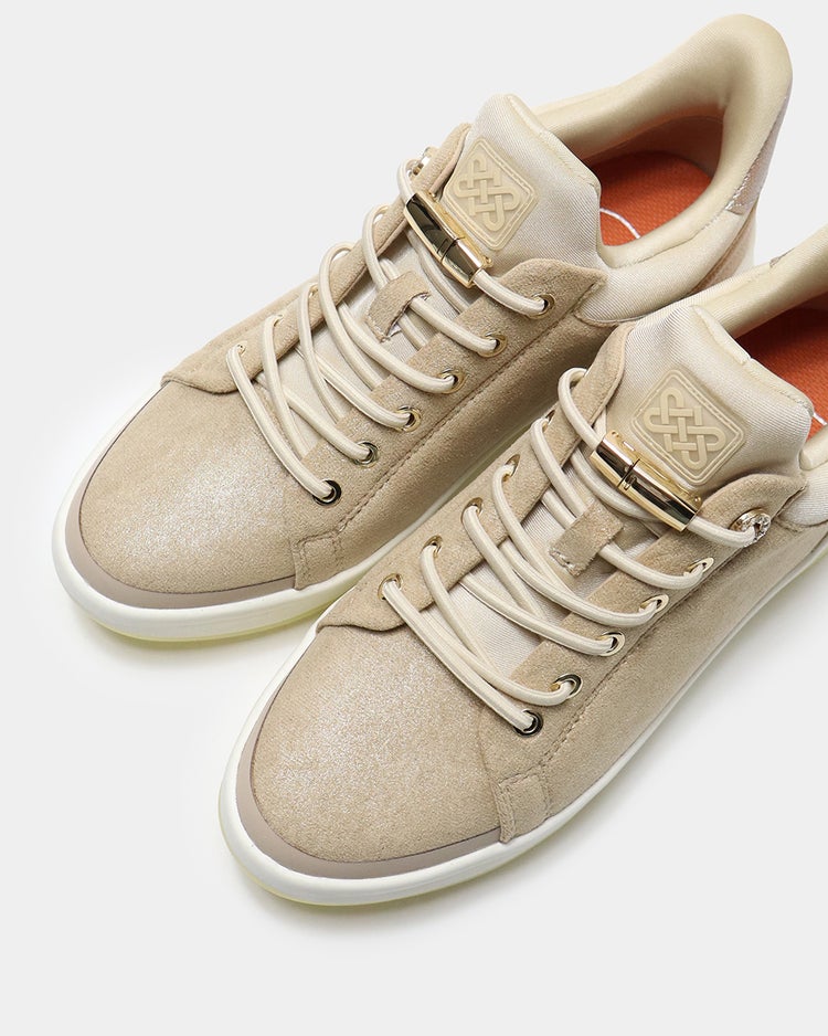 撥水ハンズフリースニーカー651 詳細画像 ラメベージュ 9