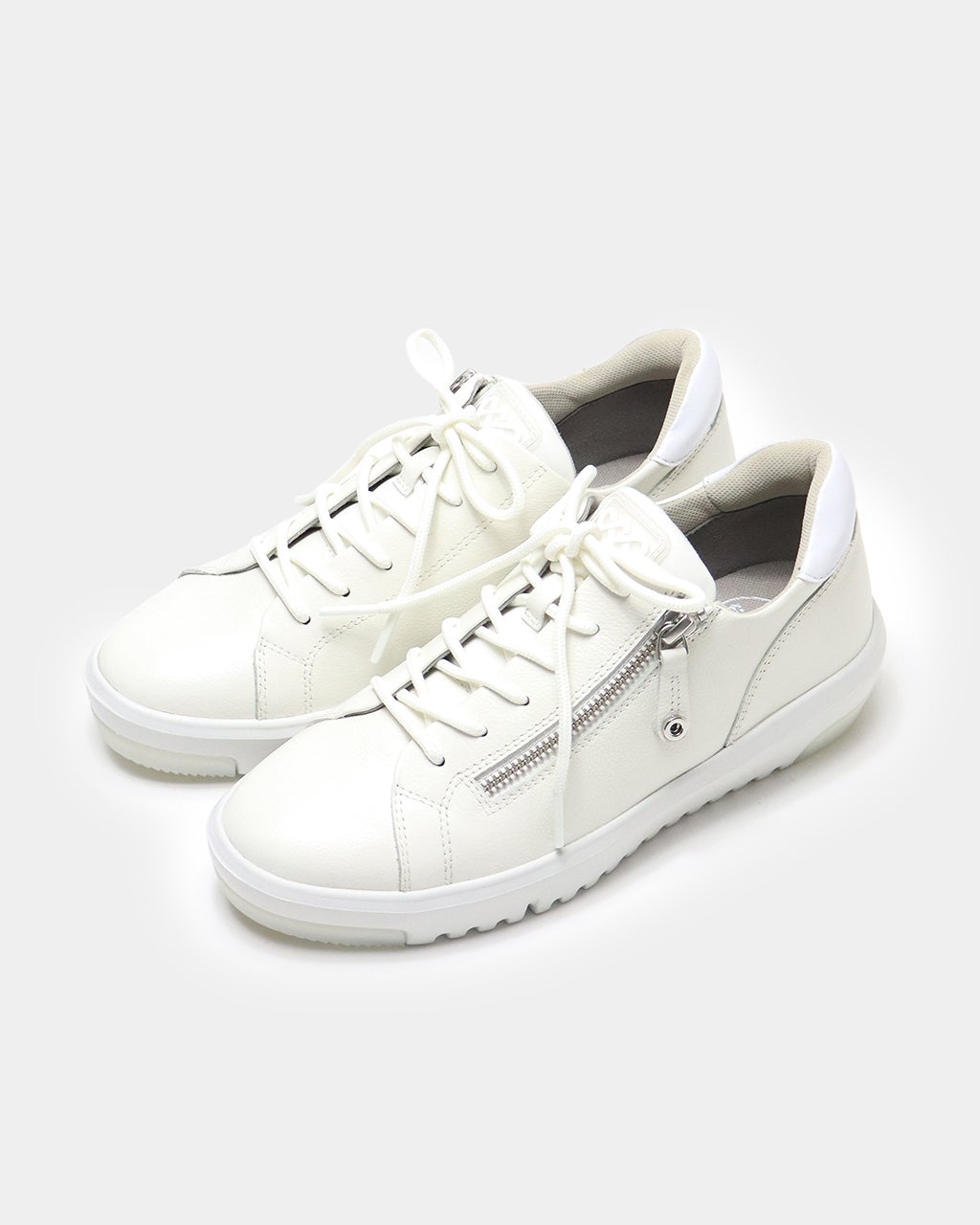 サイドジップレザースニーカー700/40代50代からのレディース