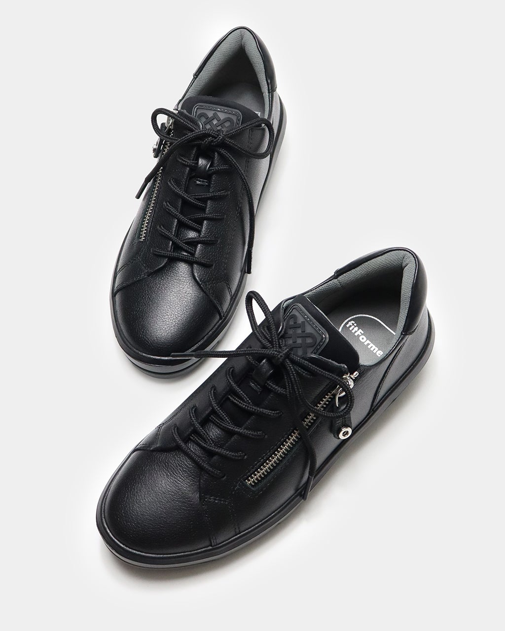 サイドジップレザースニーカー700/40代50代からのレディース