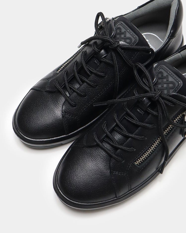 サイドジップレザースニーカー700 詳細画像 ブラック 9