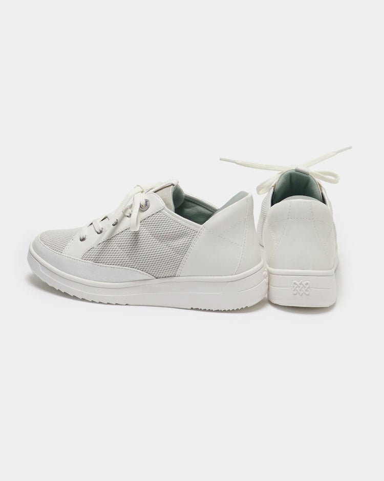 ハンズフリーソフトLITEスニーカー 詳細画像 オフホワイト&times;ベージュ 3