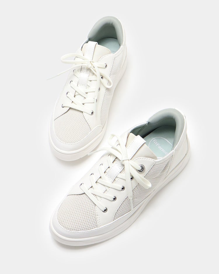 ハンズフリーソフトLITEスニーカー 詳細画像 オフホワイト&times;ベージュ 7