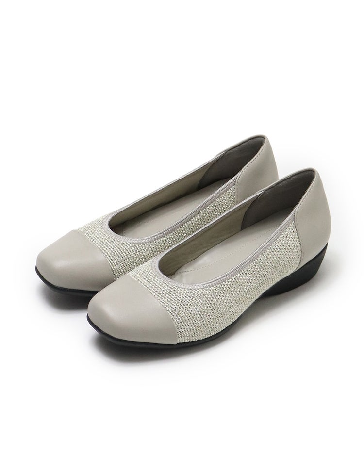 撥水バイカラーパンプス301 詳細画像 アイスグレー 1